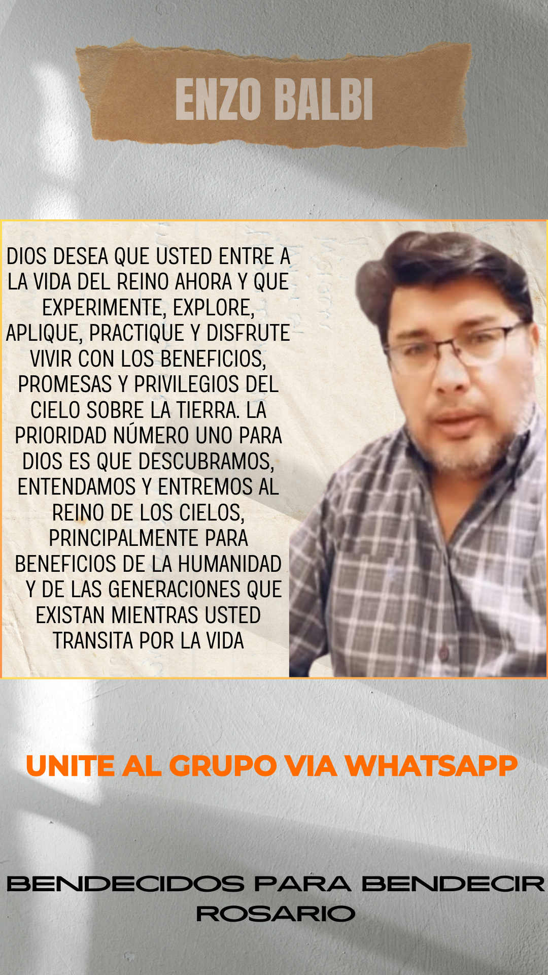 Invitación a unirse al grupo de WhatsApp