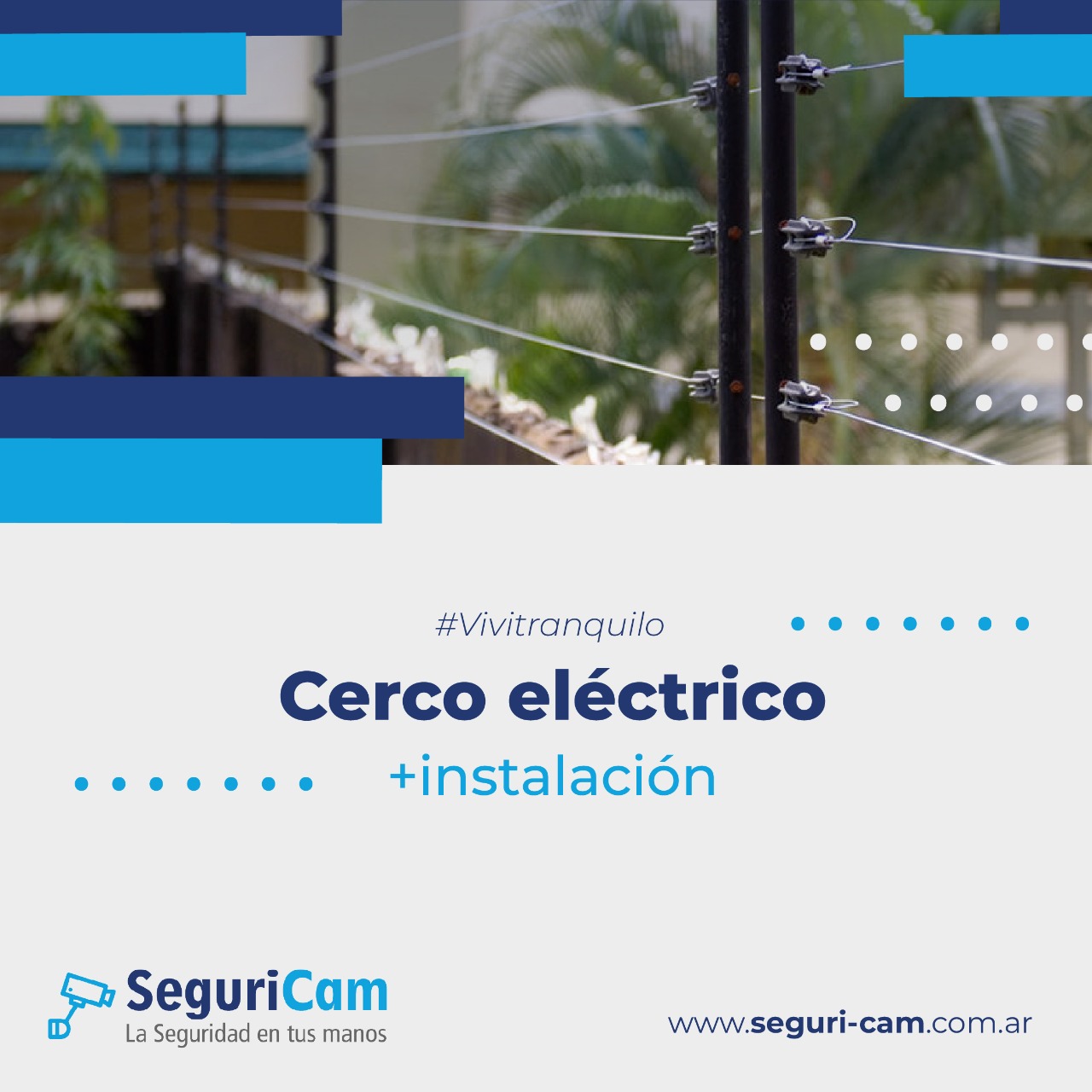 Instalación de cerco eléctrico perimetral