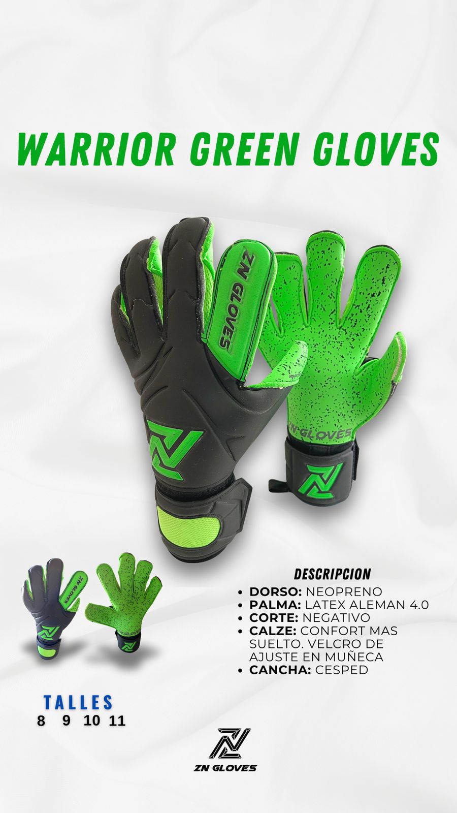 Thunder Green Gloves