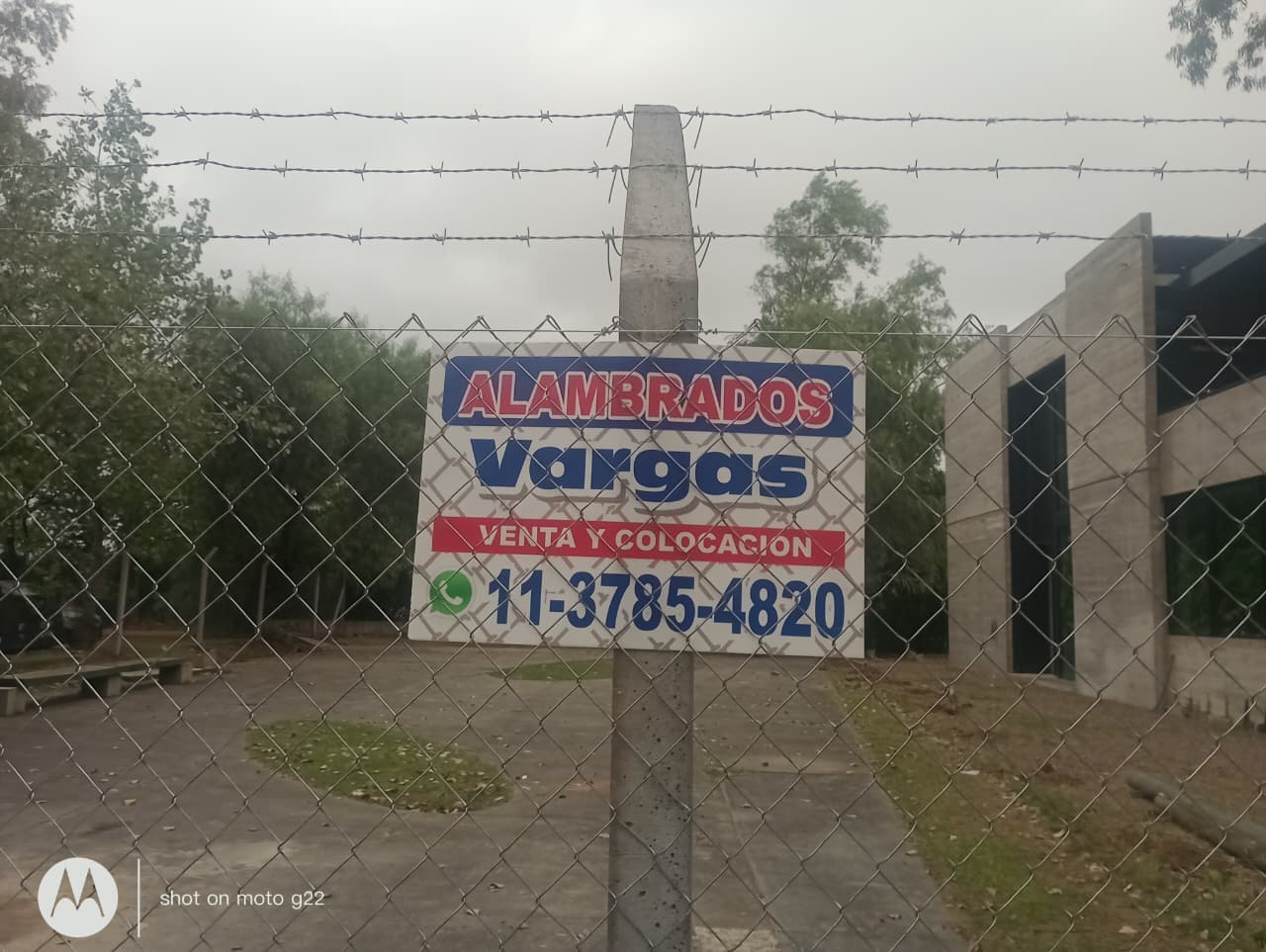 Trabajo de cerramiento